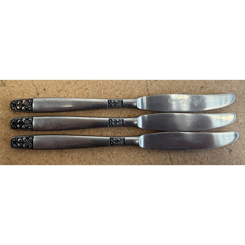 Stanley Roberts Danesmore Stainless Flatware Silverware MCM Japan 3 Piece Lot
